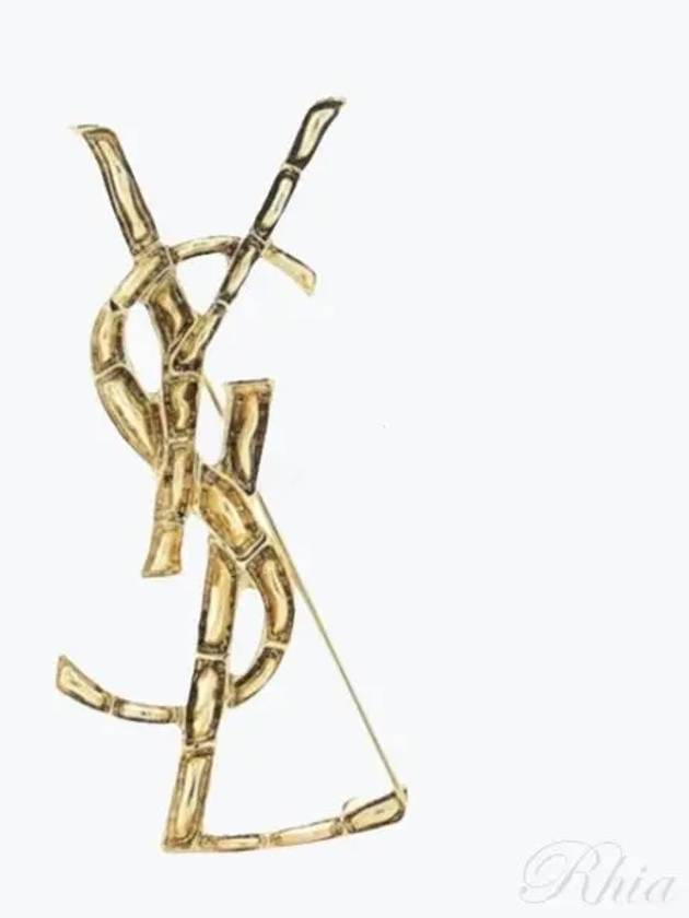 Opium YSL Crocodile Brooch Gold - SAINT LAURENT - BALAAN 2