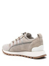 Monili Detail Low Top Sneakers Beige Lurex - BRUNELLO CUCINELLI - BALAAN 4