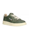 Medalist Leather Low-Top Sneakers Green - AUTRY - BALAAN 2