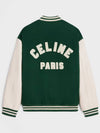 Teddy Bomber Jacket Loose Bi Matiere Green - CELINE - BALAAN 3