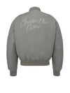 Cotton Blend Bomber Jacket Grey - DIOR - BALAAN 3