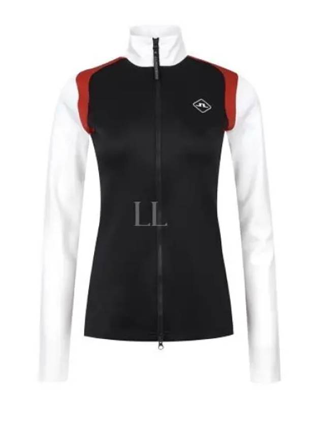 Women's Solar Full Zip Mid Layer Jacket Navy - J.LINDEBERG - BALAAN 2