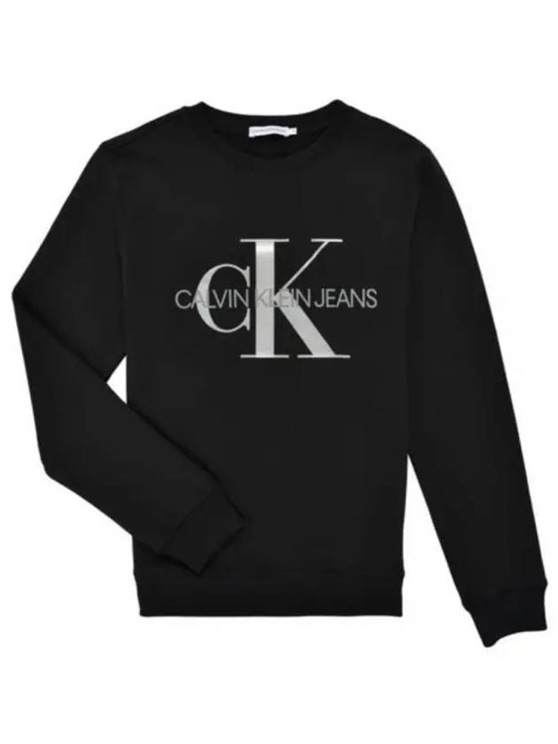 Monogram Crew Neck Sweatshirt Black - CALVIN KLEIN - BALAAN 2