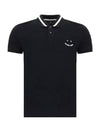 Smile Logo Short Sleeve PK Shirt Black - PAUL SMITH - BALAAN.