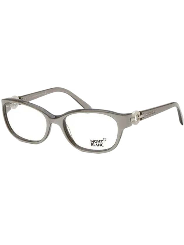 Eyewear Square Frame Eyeglasses Grey - MONTBLANC - BALAAN 1