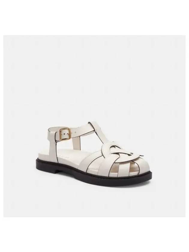 Bella Fisherman Sandals White - COACH - BALAAN 2