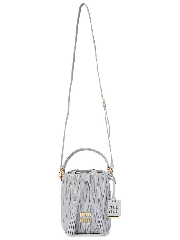 Matelasse Nappa Leather Bucket Bag Cornflower - MIU MIU - BALAAN 7