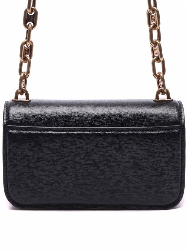 BB Gold Logo Cross Bag Black - BALENCIAGA - BALAAN 5