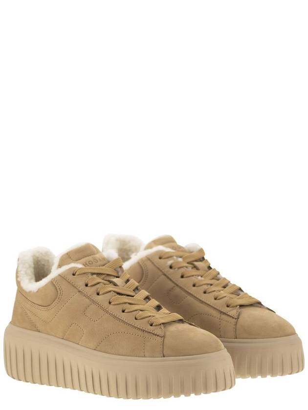 Suede H-Stripes trainers - HOGAN - BALAAN 4