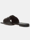 Women's Lido Leather Slippers Black - BOTTEGA VENETA - BALAAN 4