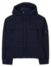 Men's Shell R Lens Wappen Hooded Jacket Navy - CP COMPANY - BALAAN 2