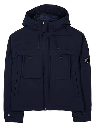 Men's Shell R Lens Wappen Hooded Jacket Navy - CP COMPANY - BALAAN 2