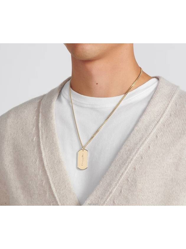 Chain Logo Necklaces Gold - DIOR - BALAAN 4