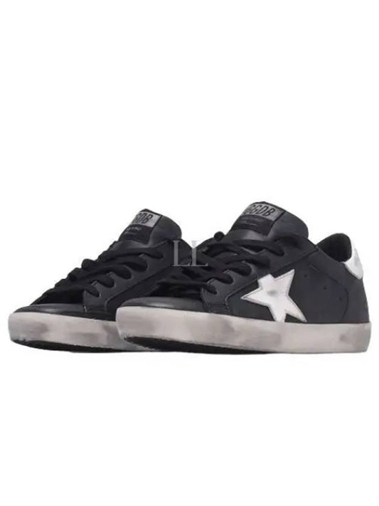 Superstar Leather Low Top Sneakers Black - GOLDEN GOOSE - BALAAN 2