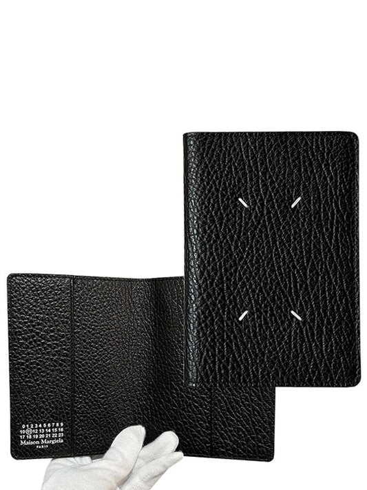 4 Stitch Passport Wallet Black - MAISON MARGIELA - BALAAN 2