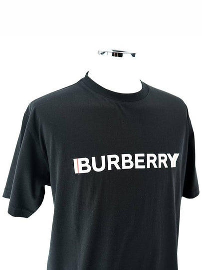 Logo Printed Short Sleeve T-shirt Black - BURBERRY - BALAAN 2