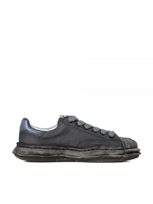 Blakey Original Sole Canvas Low Top Sneakers Black - MIHARA YASUHIRO - BALAAN 2