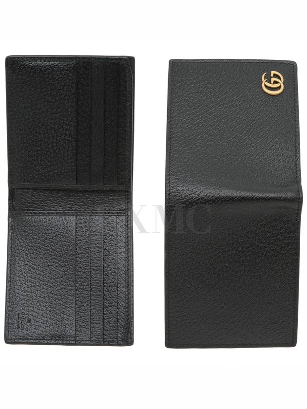 GG Marmont half wallet bifold black 428726 - GUCCI - BALAAN 7