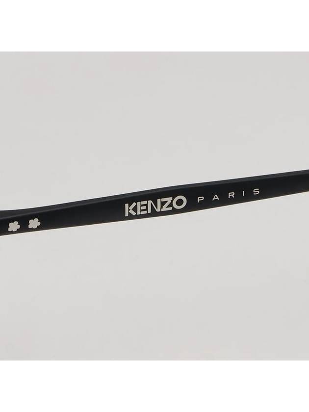 Glasses frame KZ50182U 002 matte black square metal - KENZO - BALAAN 5