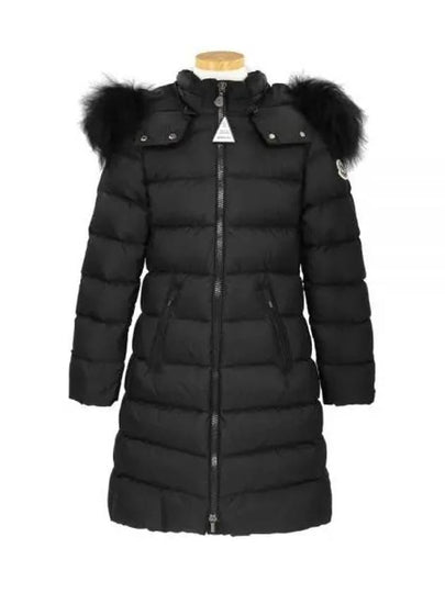 Kids Abelle Hooded Shearling Down Padding Black - MONCLER - BALAAN 2