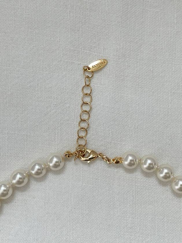 Classic Pearl 8mm Necklace White - ELYONA - BALAAN 4