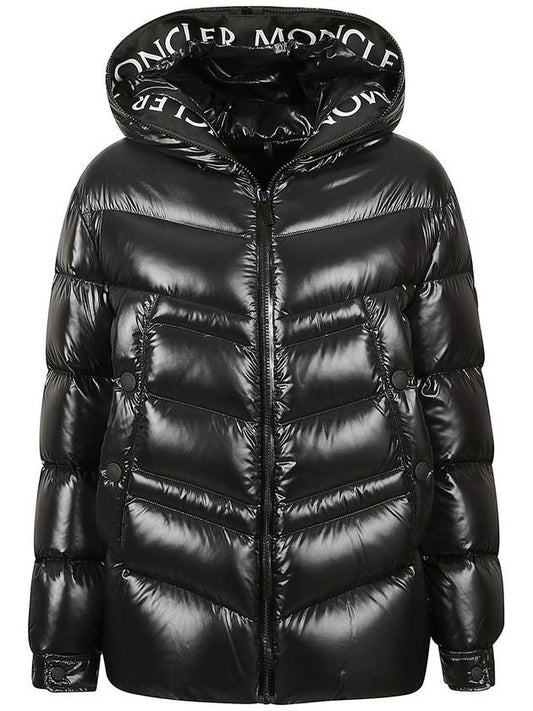 Women s Claire Rubber Patch Down Hood Black Padding 1A0002268950999 - MONCLER - BALAAN 1