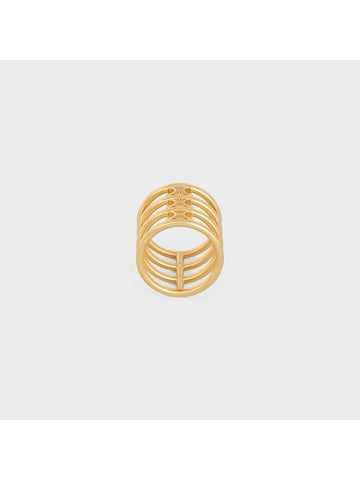 Triope Cage Ring Gold 460YB6BRA 35OR - CELINE - BALAAN 1