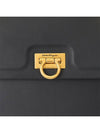 Trifolio Top Handle Tote Bag Black - SALVATORE FERRAGAMO - BALAAN 9