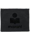 Nettia Mini Clutch Bag Black - ISABEL MARANT - BALAAN 3