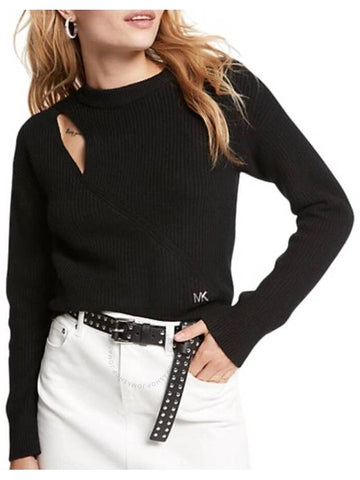 Michael Kors Key Hole Cut- Out Sweater, Size Medium - MICHAEL KORS - BALAAN 1