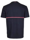 Midweight Jersey Short Sleeve T-Shirt Navy - THOM BROWNE - BALAAN 3