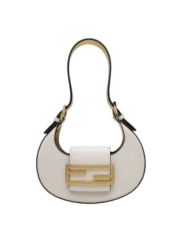 8BS065 FF Cookie Mini Ivory Hobo Shoulder Bag - FENDI - BALAAN 1