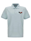 Tennis Logo Patch PK Shirt Light Blue - MONCLER - BALAAN 2