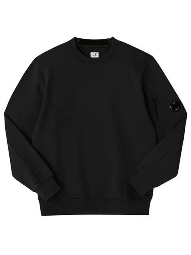 Diagonal Raised Fleece Lens Sweatshirt Black - CP COMPANY - BALAAN 2