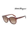 Eyewear Round Sunglasses Brown - SALVATORE FERRAGAMO - BALAAN 3