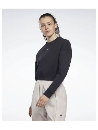 DreamBlend Crop Sweatshirt Women Black H51452 - REEBOK - BALAAN 1