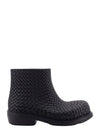 Fireman Intrecciato Leather Ankle Boots Black - BOTTEGA VENETA - BALAAN 2