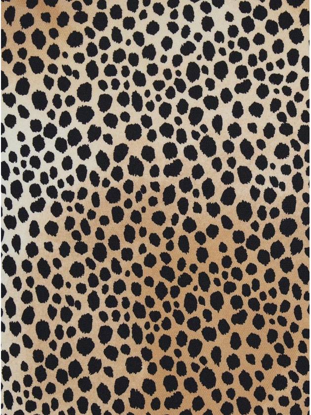 Brown Mini Dress With All-Over Leopard Print In Tech Fabric Blend Woman - MICHAEL KORS - BALAAN 3