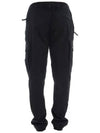 Men's Wappen Patch Straight Pants Black - STONE ISLAND - BALAAN 4