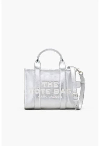 Metallic The Small Tote Silver MBBAW24026SVX - MARC JACOBS - BALAAN 1