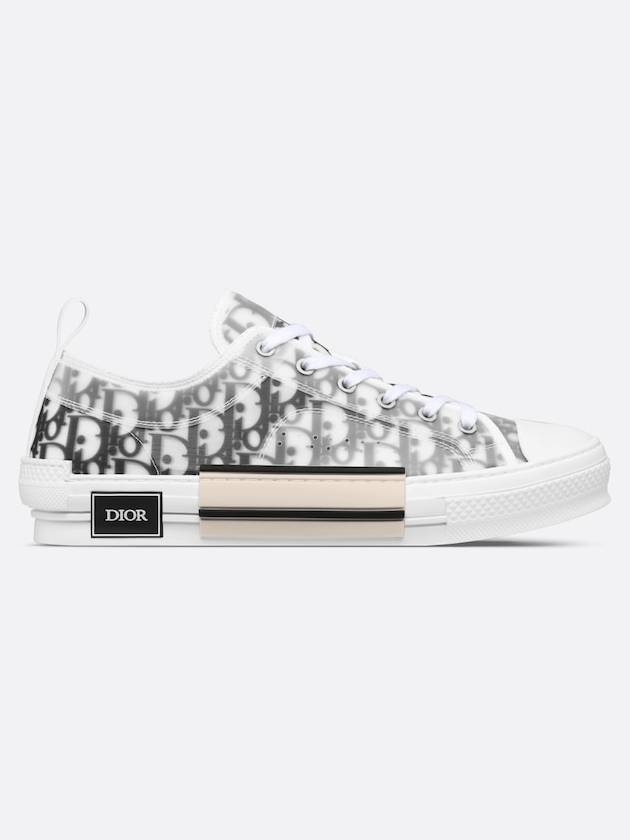 B23 Low Top Sneakers  Oblique White & Black - DIOR - BALAAN 5