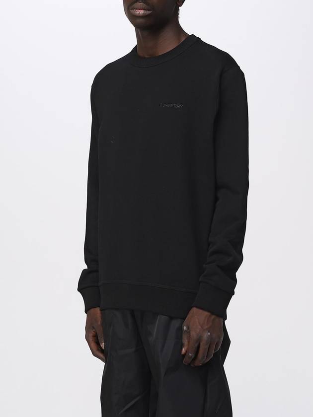 Check EKD Cotton Sweatshirt Black - BURBERRY - BALAAN 5