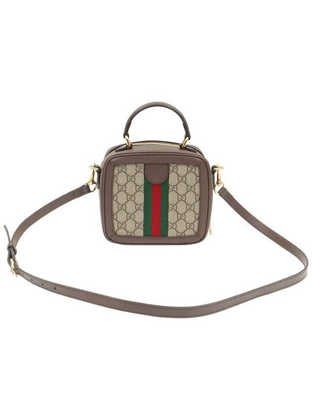 GG Supreme Canvas Brown Leather Ophidia Mini Top Handle 2WAY - GUCCI - BALAAN 2