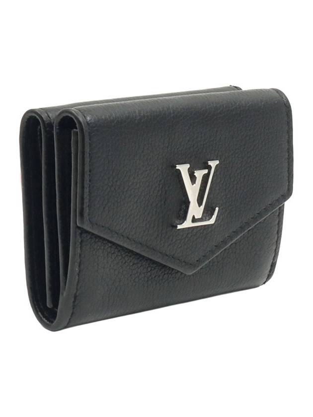 Black Calfskin Silver Lock Mini Wallet M63921 - LOUIS VUITTON - BALAAN 4