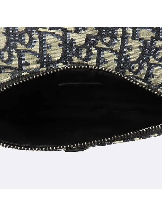 1ADPO191YKY Oblique embroidery jacquard mini saddle cross bag - DIOR - BALAAN 4