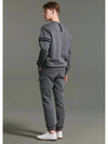 Men s sleeve color combination round Nagrang long t shirt dark gray - CLEVELAND GOLF - BALAAN 5