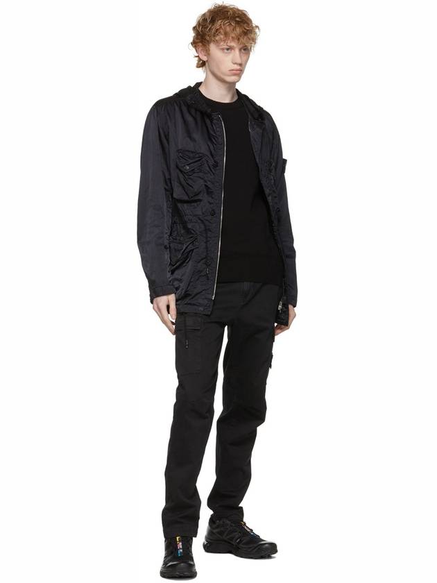 Wappen Patch Nylon Raso TC Hooded Jacket Black - STONE ISLAND - BALAAN 8