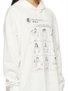 Women's Graphic Print Hooded Short Dress White - MAISON MARGIELA - BALAAN 3