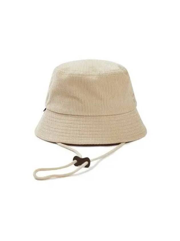 Corduroy Bucket Hat Light Beige S23WUFHA62 - SNOW PEAK - BALAAN 1