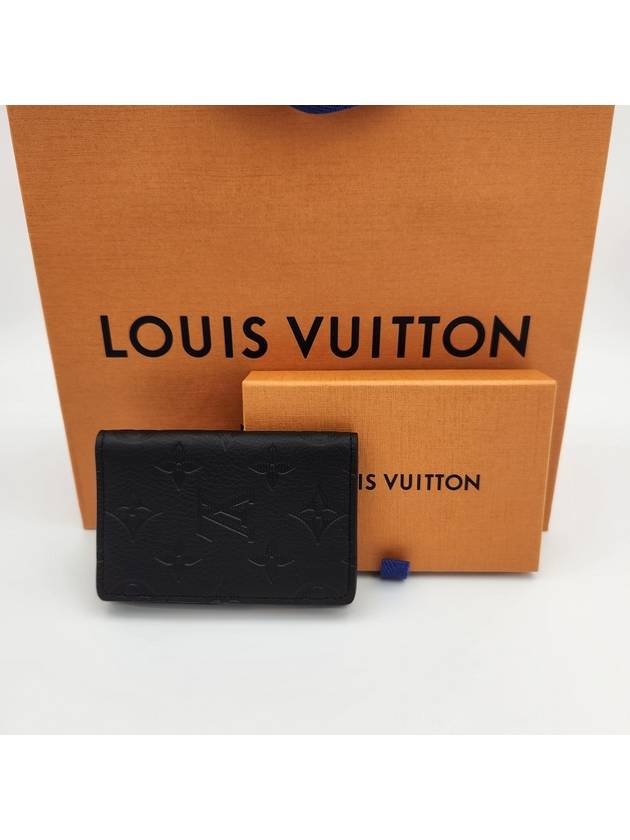 Monogram Shadow Pocket Organizer Card Wallet Black - LOUIS VUITTON - BALAAN 5